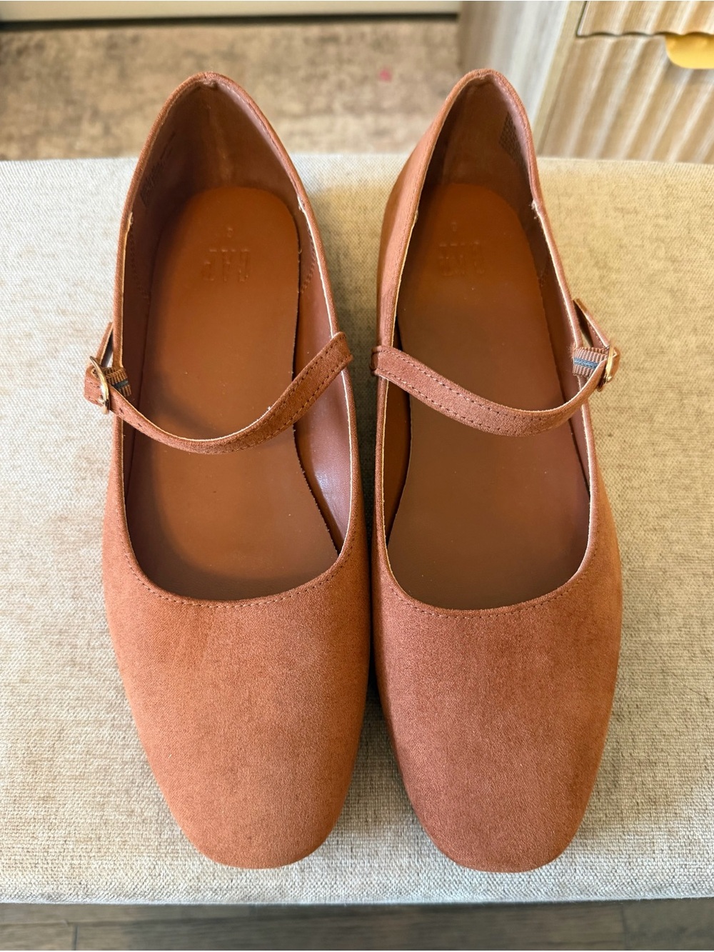 GAP Women's Mary Jane Flats in Rust